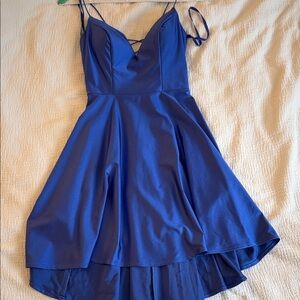 Elegant Blue Mini Dress